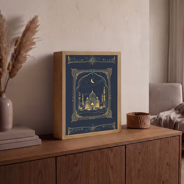 Lightbox - Wandlamp - Moskee - Islam - Goud - Ramadan - Islamitische — 4