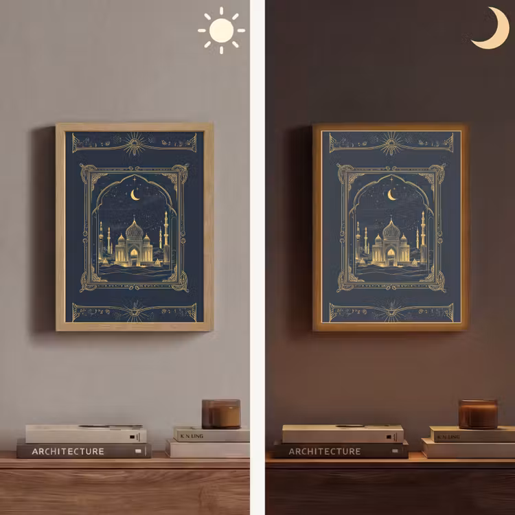 Lightbox - Wandlamp - Moskee - Islam - Goud - Ramadan - Islamitische — 5