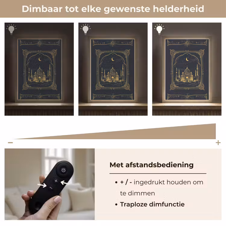 Lightbox - Wandlamp - Moskee - Islam - Goud - Ramadan - Islamitische — 8