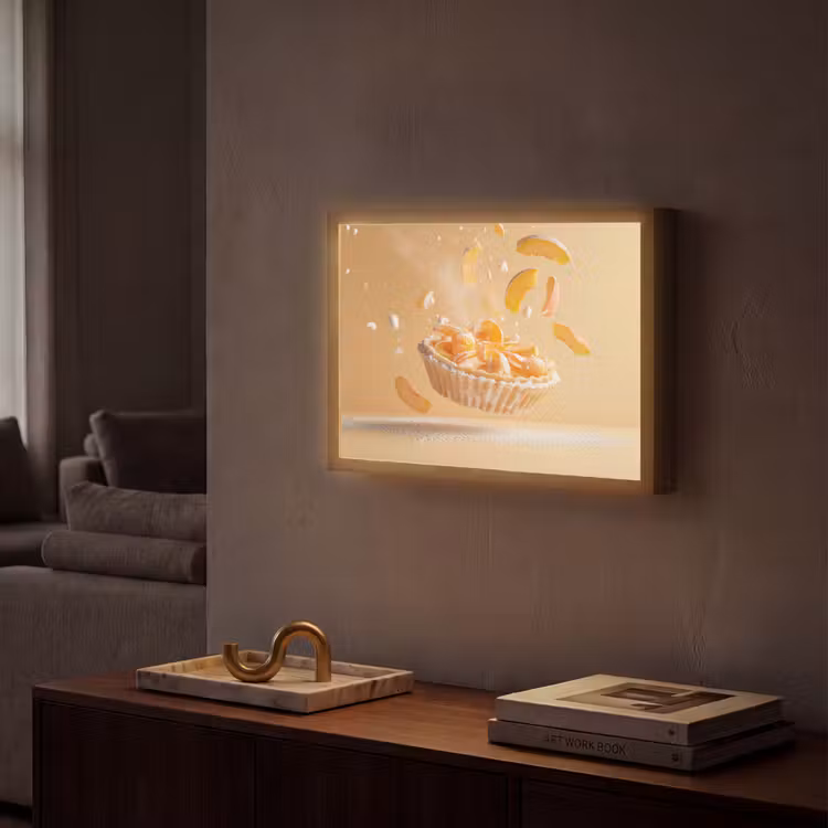 Lightbox - Wandlamp - Peach - Eten - Taart - Oranje — 2