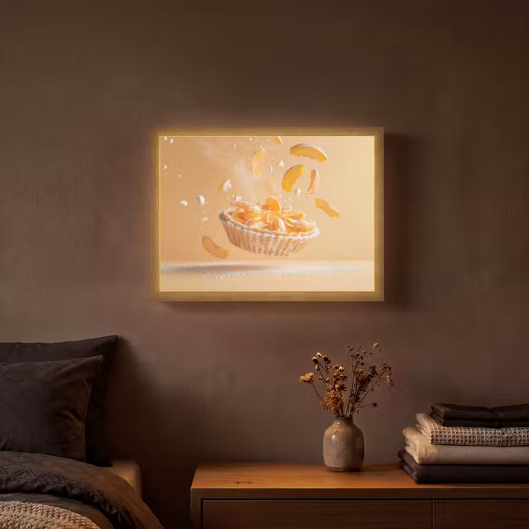 Lightbox - Wandlamp - Peach - Eten - Taart - Oranje — 3