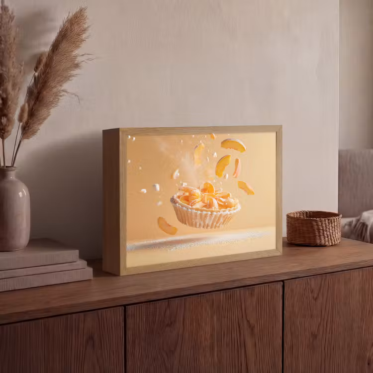 Lightbox - Wandlamp - Peach - Eten - Taart - Oranje — 4
