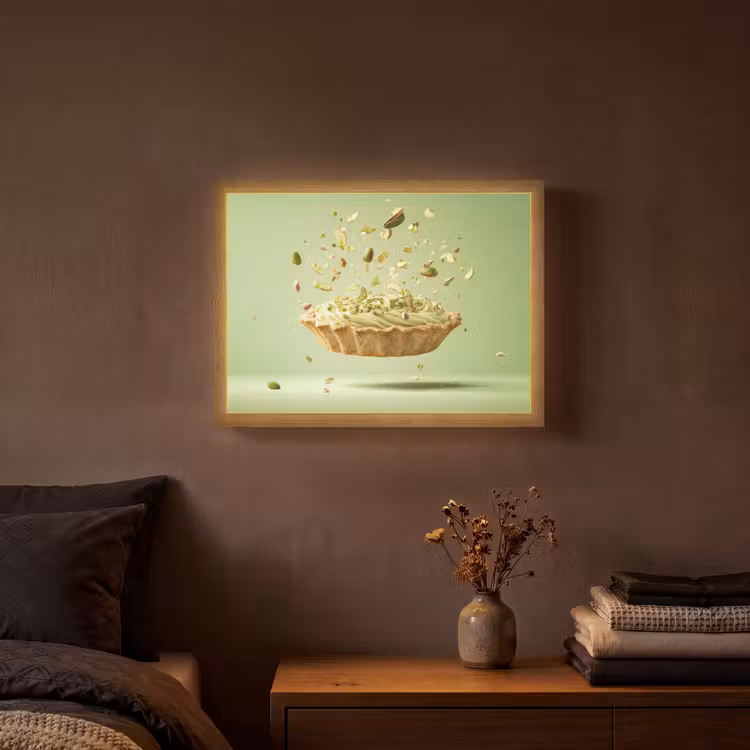 Lightbox - Wandlamp - Pistache - Taart - Noten - Eten — 3