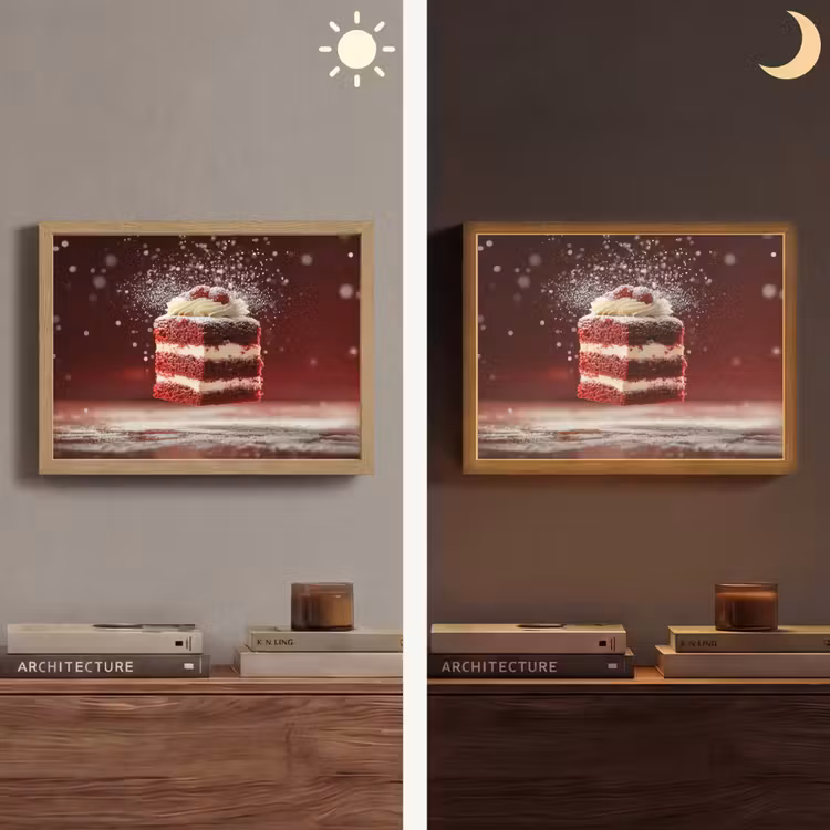 Lightbox - Wandlamp - Rode - Velvet - Taart - Eten — 6