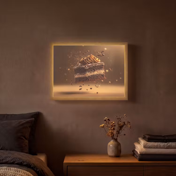 Lightbox - Wandlamp - Taart - Chocolade - Eten - Brownie — 3