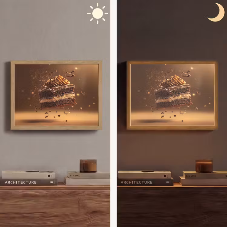 Lightbox - Wandlamp - Taart - Chocolade - Eten - Brownie — 6