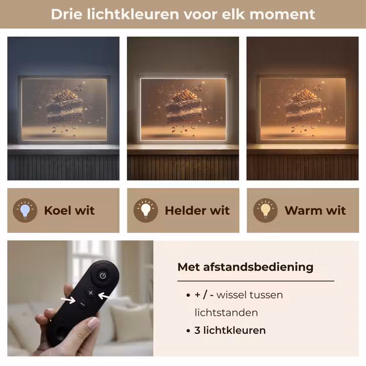 Lightbox - Wandlamp - Taart - Chocolade - Eten - Brownie — 8