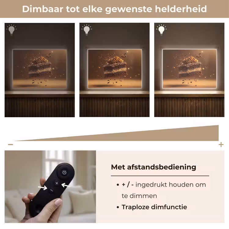 Lightbox - Wandlamp - Taart - Chocolade - Eten - Brownie — 9