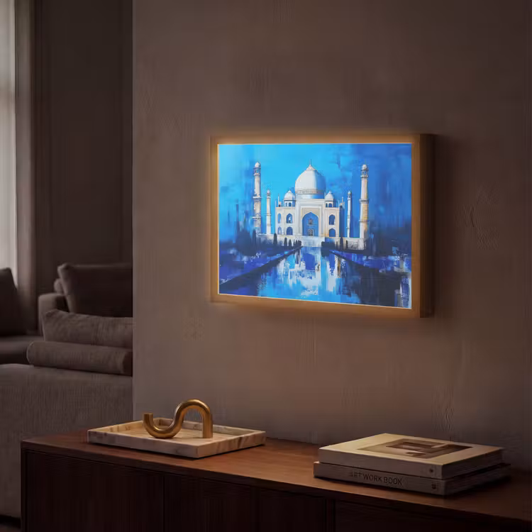 Lightbox - Wandlamp - Taj Mahal - Ramadan - Blauw - Islamitische — 2