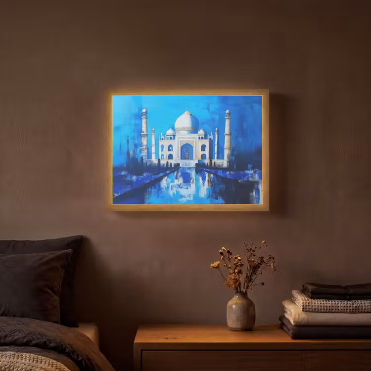 Lightbox - Wandlamp - Taj Mahal - Ramadan - Blauw - Islamitische — 3