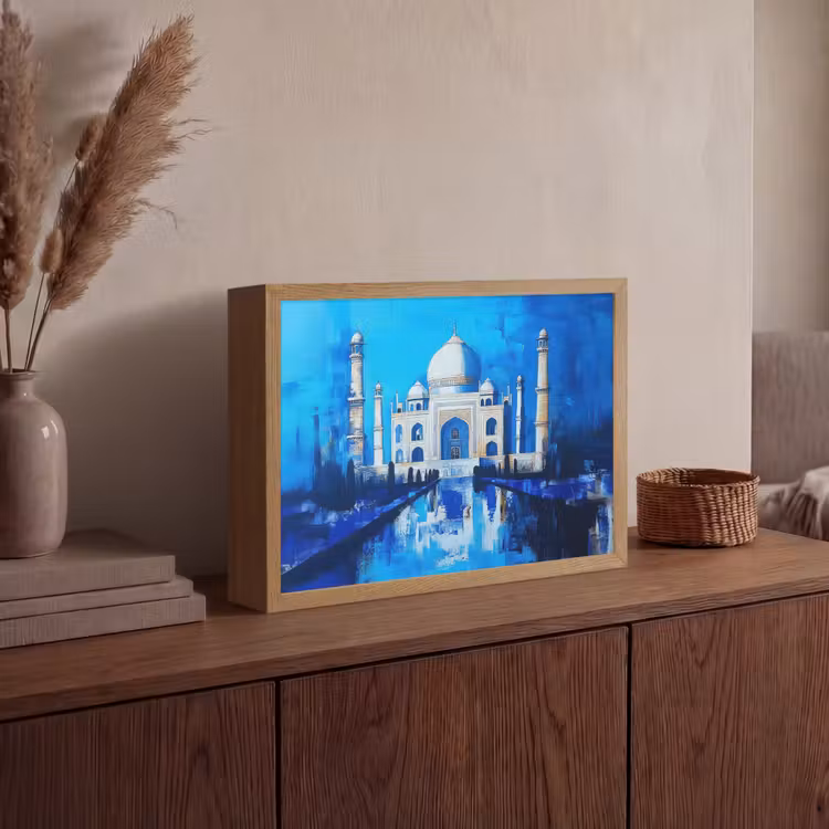 Lightbox - Wandlamp - Taj Mahal - Ramadan - Blauw - Islamitische — 4
