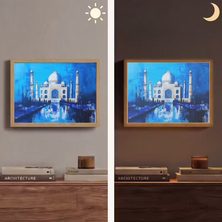 Lightbox - Wandlamp - Taj Mahal - Ramadan - Blauw - Islamitische — 6