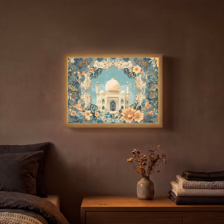 Lightbox - Wandlamp - Taj Mahal - Ramadan - Bloemen - Islamitische — 3
