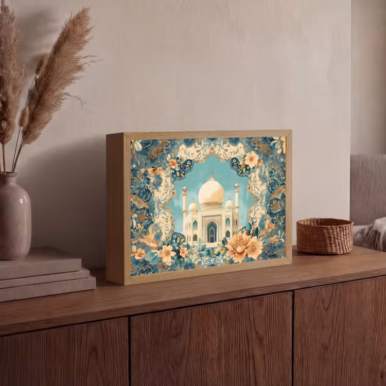 Lightbox - Wandlamp - Taj Mahal - Ramadan - Bloemen - Islamitische — 4