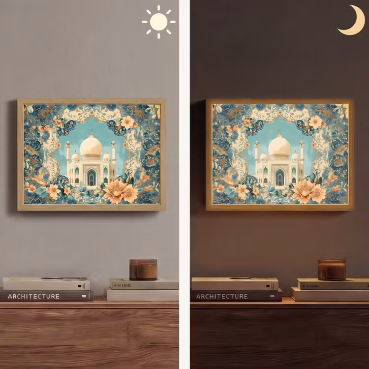 Lightbox - Wandlamp - Taj Mahal - Ramadan - Bloemen - Islamitische — 6