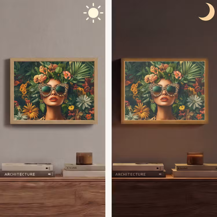 Lightbox - Wandlamp - Vrouw - Panterprint - Jungle - Natuur - Luxe — 6
