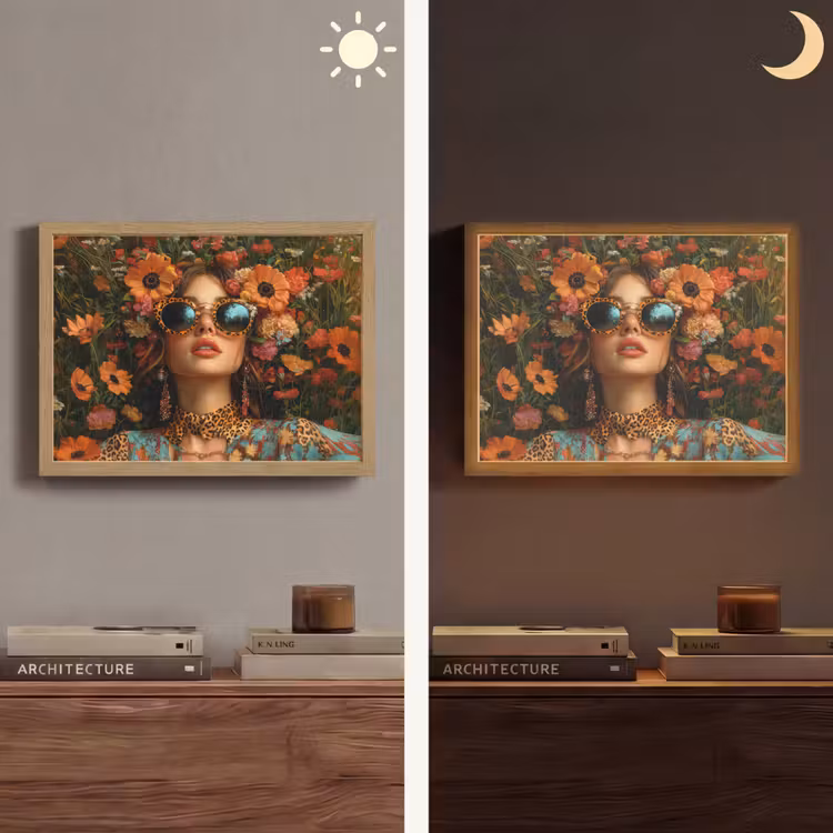 Lightbox - Wandlamp - Vrouwen - Bloemen - Modern - Bril - Abstract — 6