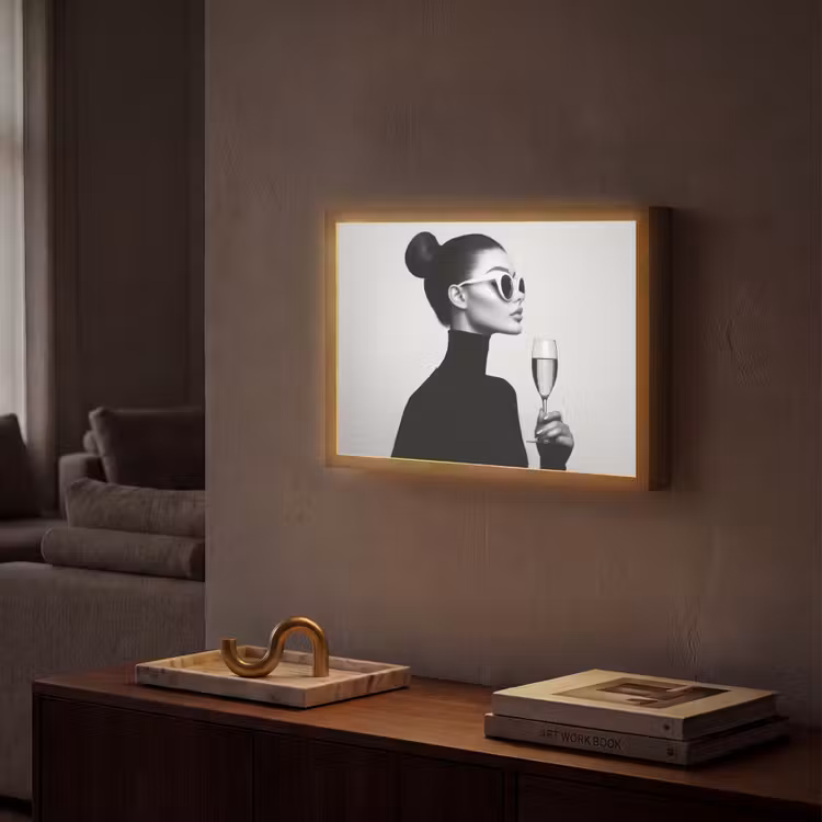 Lightbox - Wandlamp - Vrouw - Champagne - Modern — 2