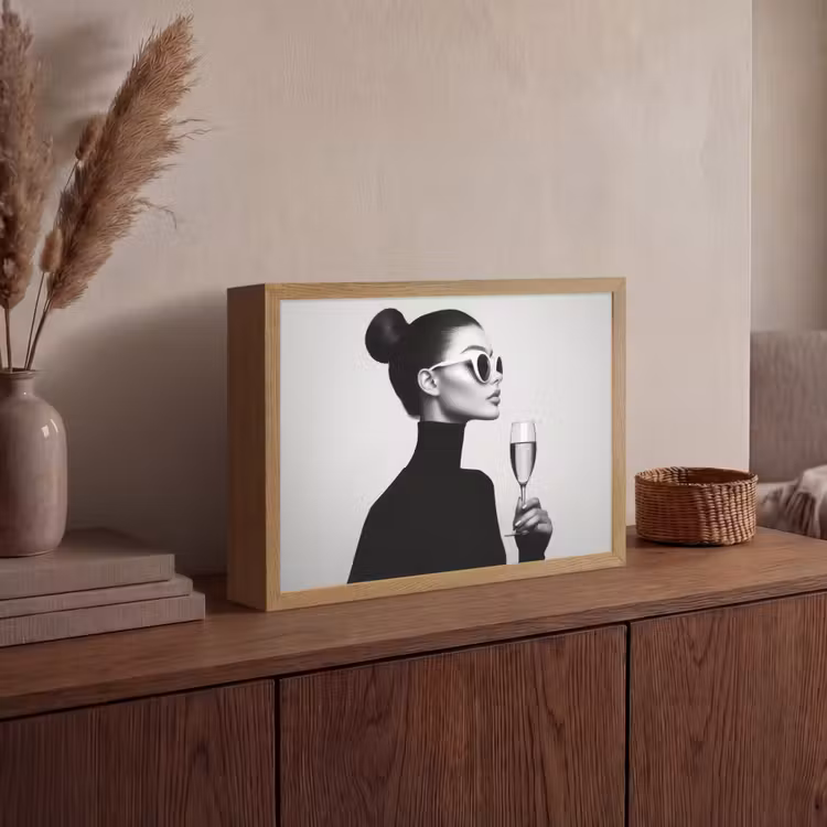 Lightbox - Wandlamp - Vrouw - Champagne - Modern — 4
