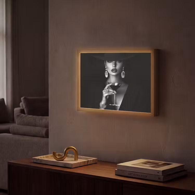 Lightbox - Wandlamp - Vrouw - Cocktail - Chic — 2