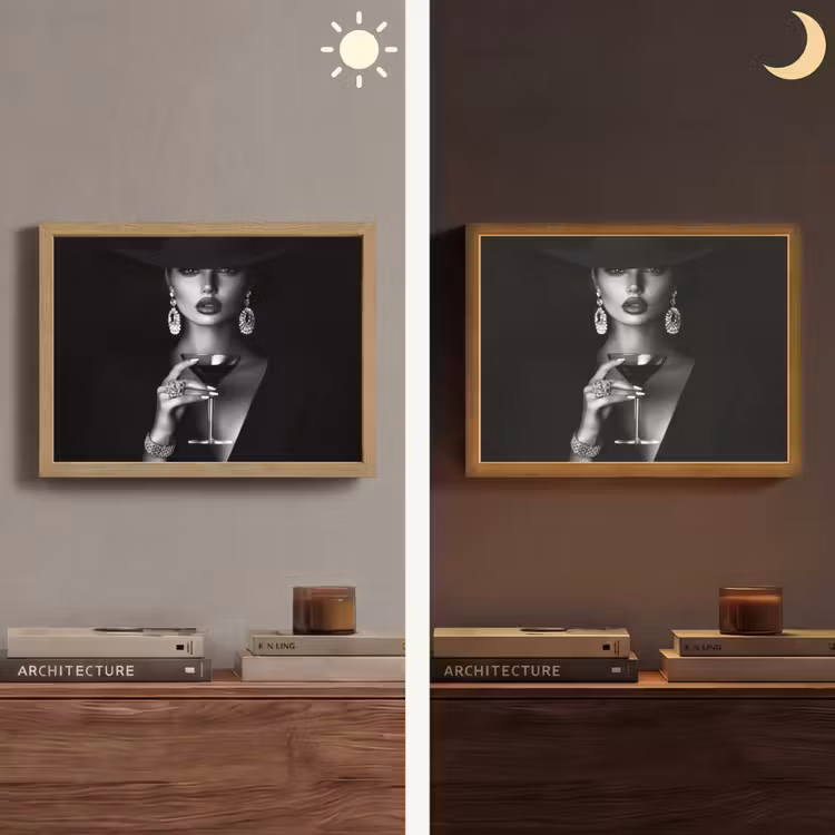 Lightbox - Wandlamp - Vrouw - Cocktail - Chic — 6