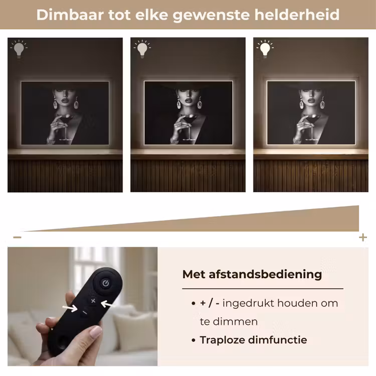 Lightbox - Wandlamp - Vrouw - Cocktail - Chic — 9