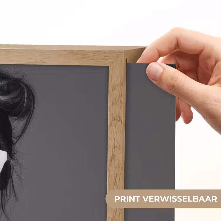 Lightbox - Wandlamp - Vrouw - Koffie - Zwart - Wit — 5