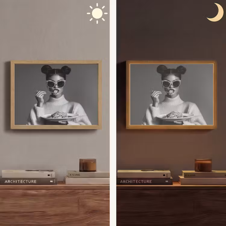 Lightbox - Wandlamp - Vrouw - Pasta - Zonnebril — 6