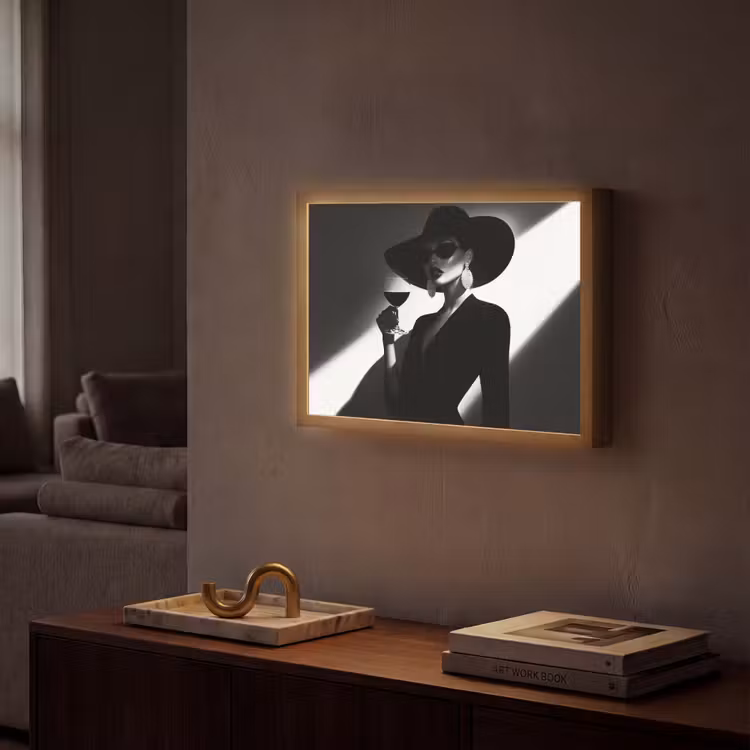 Lightbox - Wandlamp - Vrouw - Wijn - Chic — 2