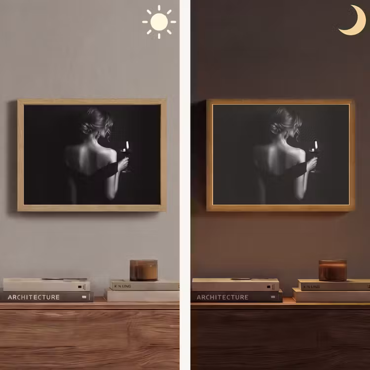 Lightbox - Wandlamp - Vrouw - Wijn - Jurk — 6