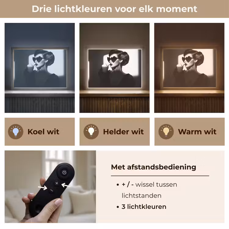 Lightbox - Wandlamp - Vrouw - Zwart - Hart — 8