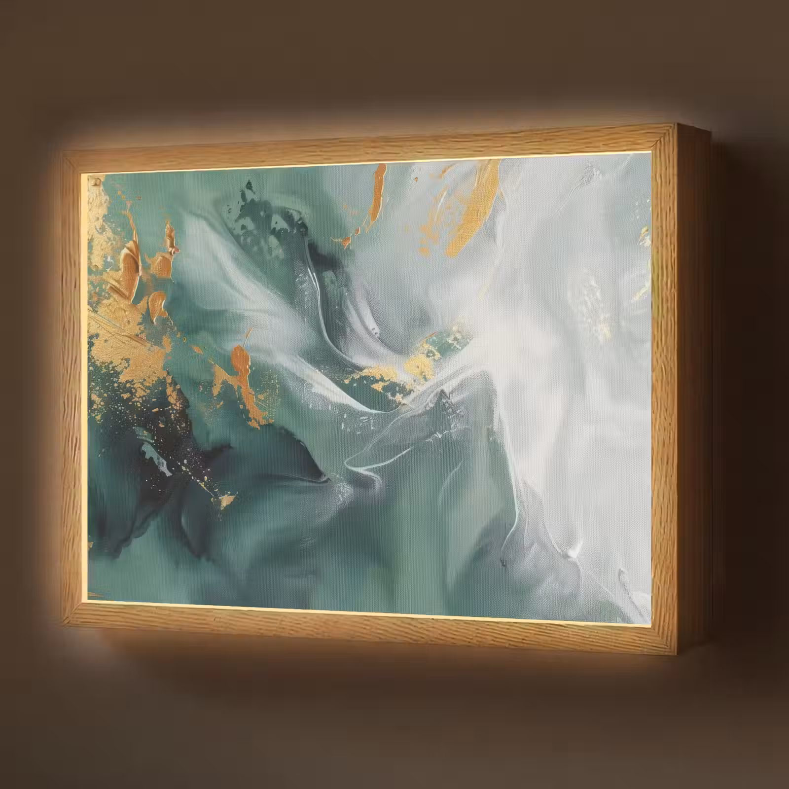 Lightbox - Wandlamp - Groen - Modern - Marmer - Abstract — 1
