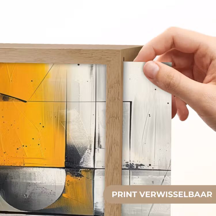 Lightbox - Wandlamp - Geel - Abstract - Modern - Vormen — 5