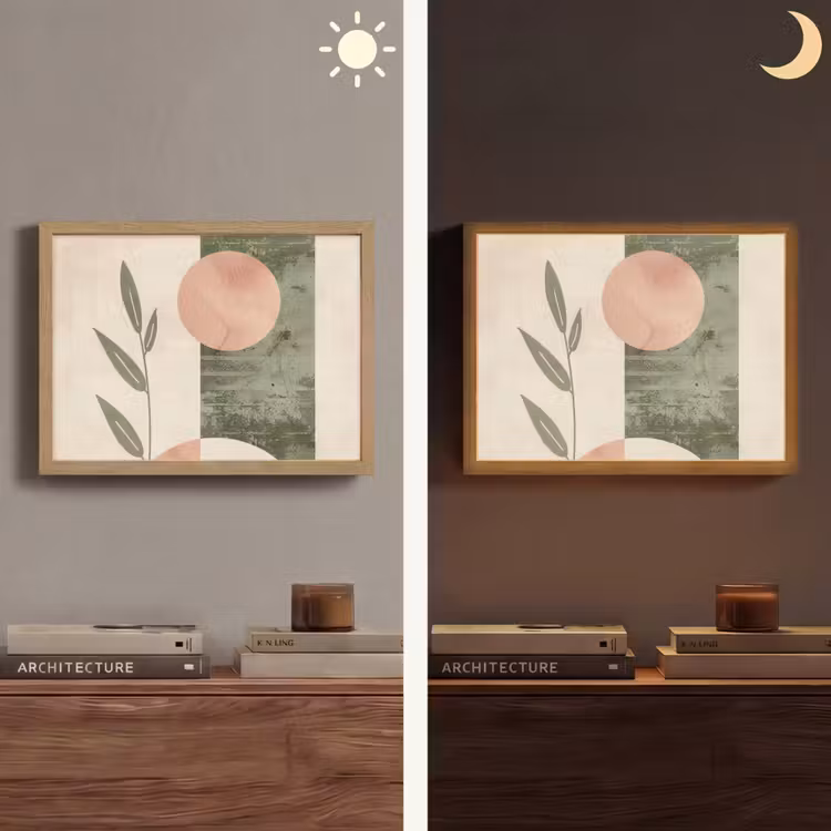 Lightbox - Wandlamp - Geometrisch - Roze - Groen - Natuur — 6