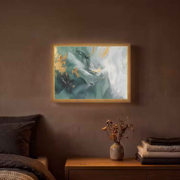 Lightbox - Wandlamp - Groen - Modern - Marmer - Abstract — 3