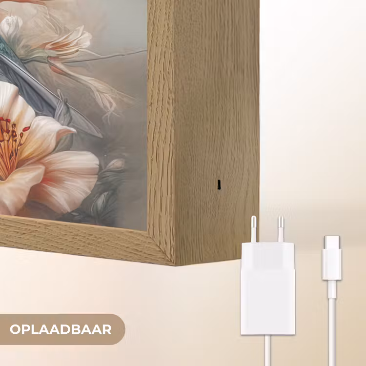 Lightbox - Wandlamp - Kolibrie - Vogels - Bloemen - Natuur — 7