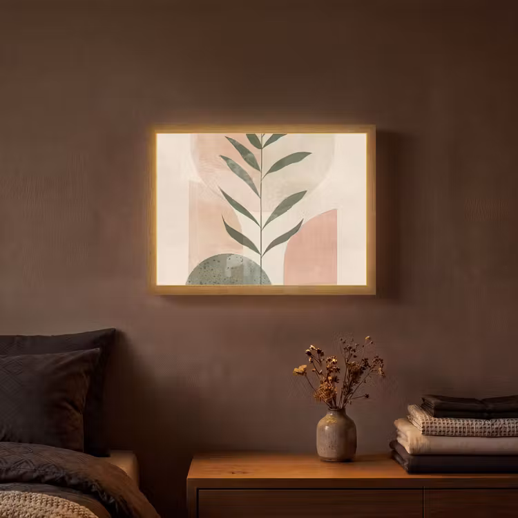 Lightbox - Wandlamp - Modern - Roze - Groen - Natuur - Aesthetic — 3