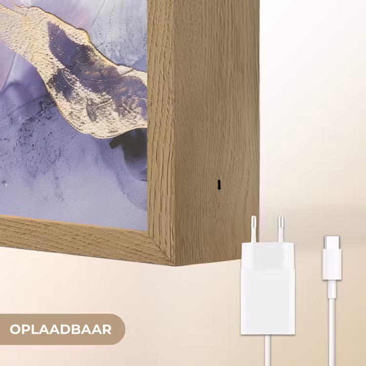 Lightbox - Wandlamp - Paars - Modern - Marmer - Abstract — 7