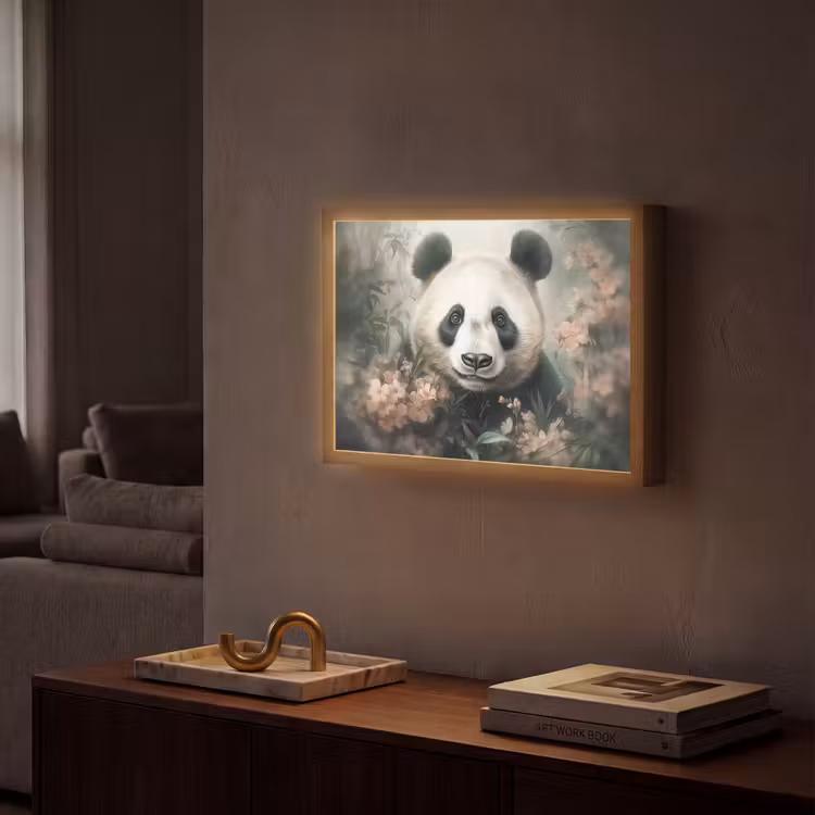 Lightbox - Wandlamp - Panda - Dieren - Bloemen - Planten — 2