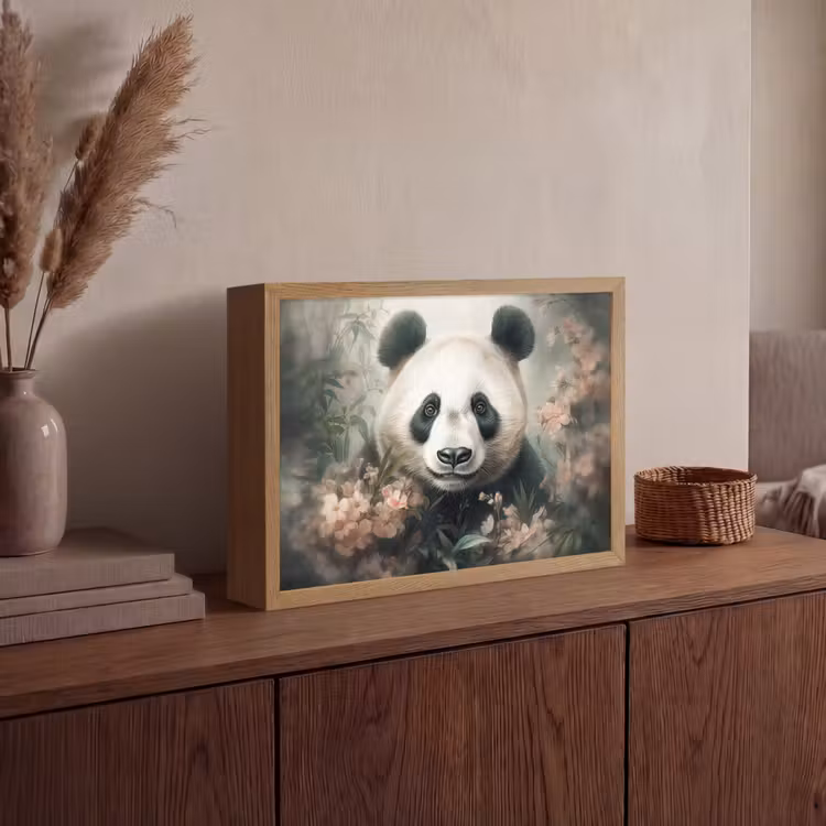 Lightbox - Wandlamp - Panda - Dieren - Bloemen - Planten — 4