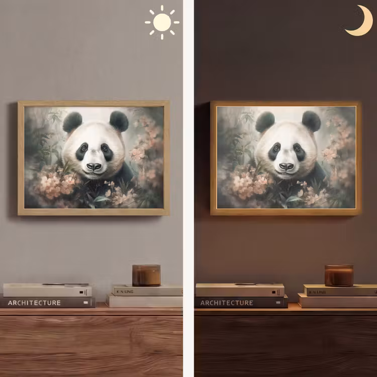 Lightbox - Wandlamp - Panda - Dieren - Bloemen - Planten — 6