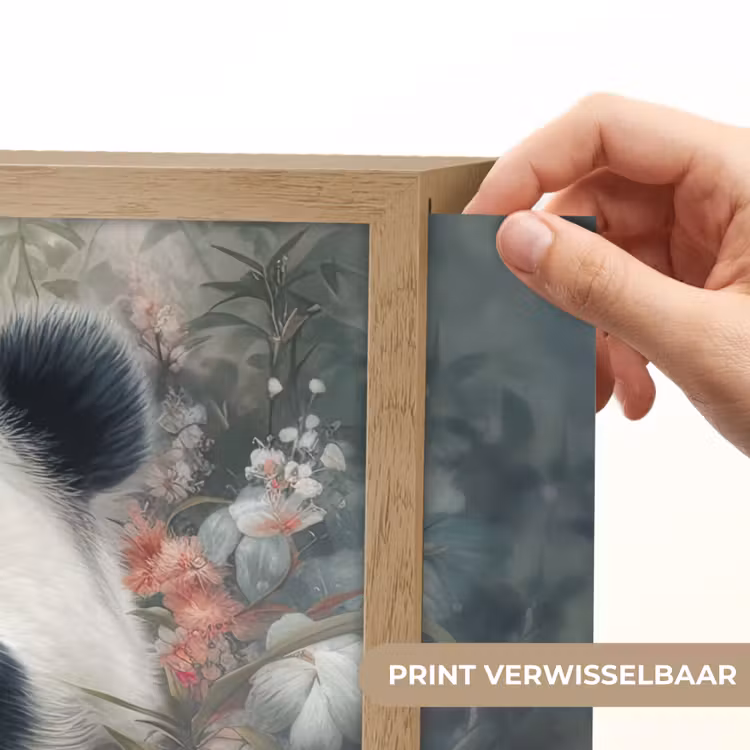 Lightbox - Wandlamp - Panda - Wilde dieren - Bloemen - Natuur — 5