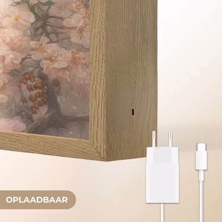 Lightbox - Wandlamp - Pauw - Vogels - Bloemen - Boom - Botanisch — 7