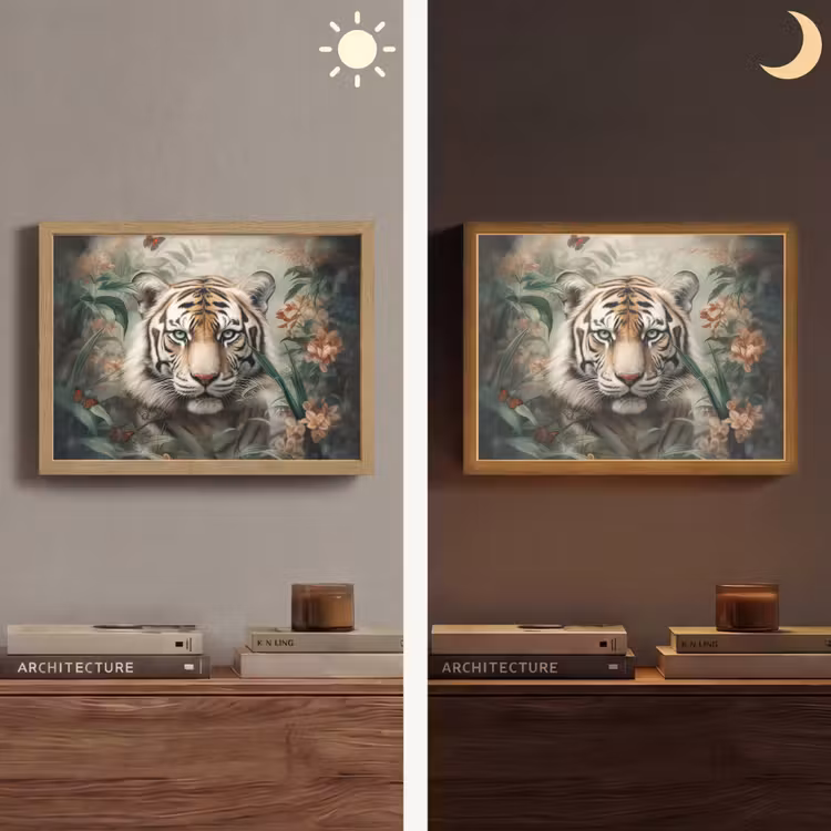 Lightbox - Wandlamp - Tijger - Vlinders - Dieren - Jungle - Bloemen — 6