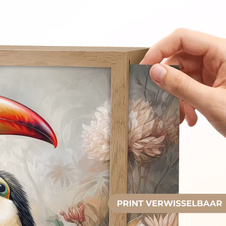 Lightbox - Wandlamp - Toekan - Vogels - Bloemen - Jungle — 5