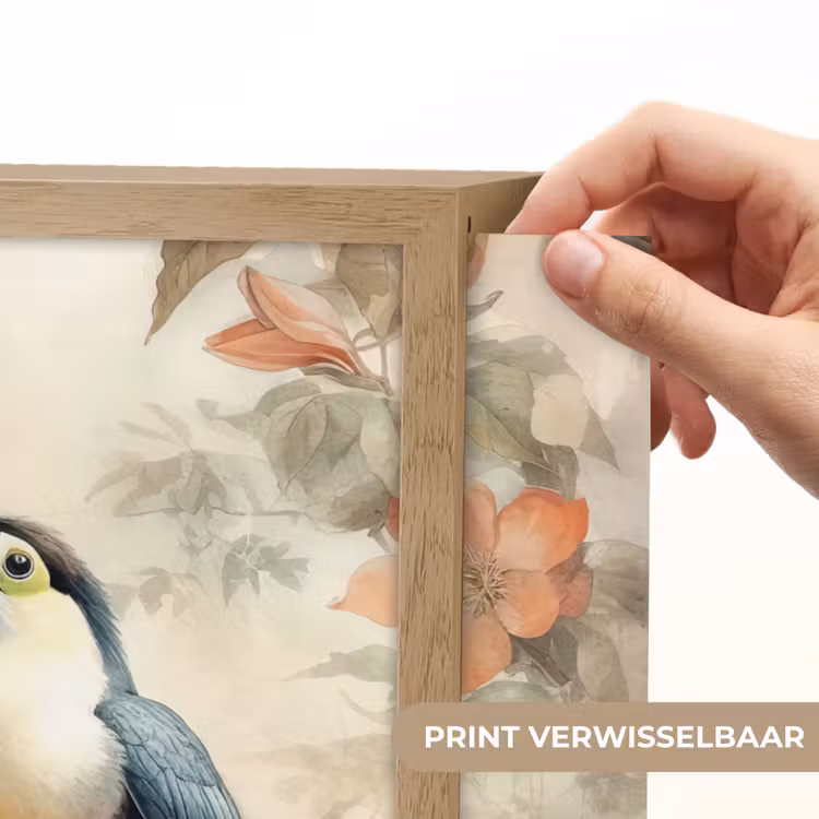 Lightbox - Wandlamp - Toekan - Vogels - Bloemen - Tak — 5