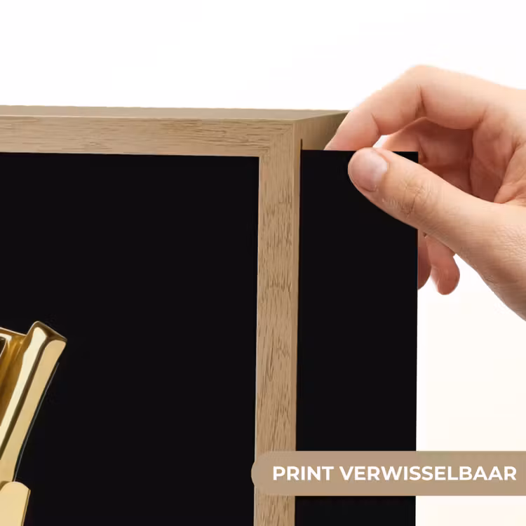 Lightbox - Wandlamp - Friet - Goud - Chrome - Eten — 5