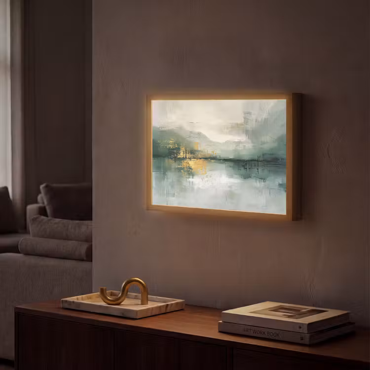 Lightbox - Wandlamp - Groen - Modern - Abstract - Goud — 2