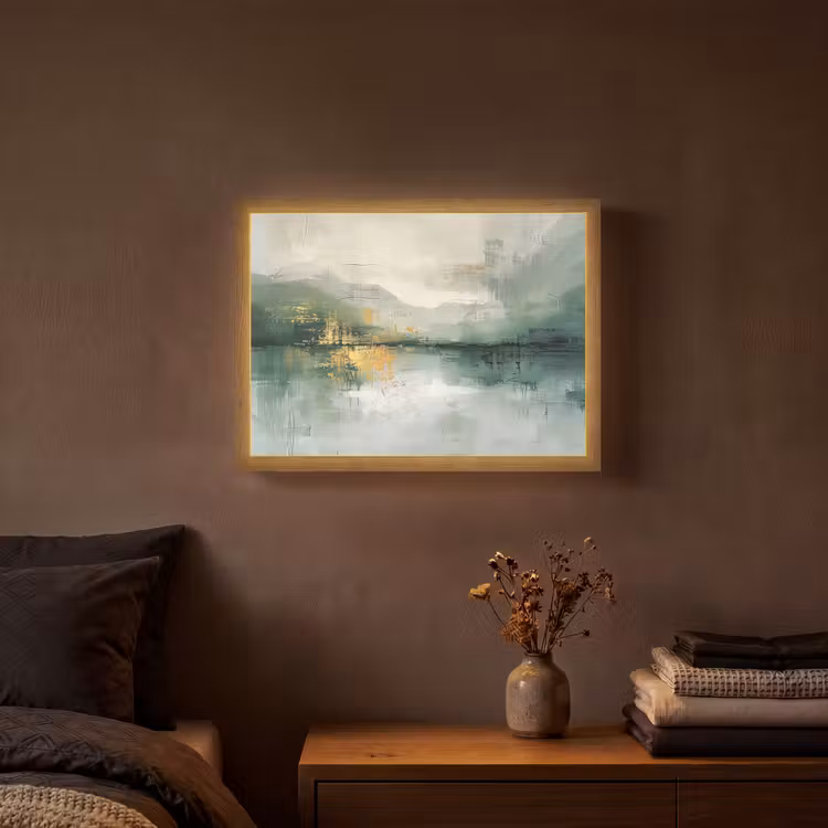 Lightbox - Wandlamp - Groen - Modern - Abstract - Goud — 3