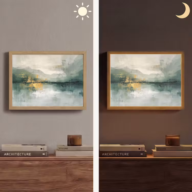 Lightbox - Wandlamp - Groen - Modern - Abstract - Goud — 6